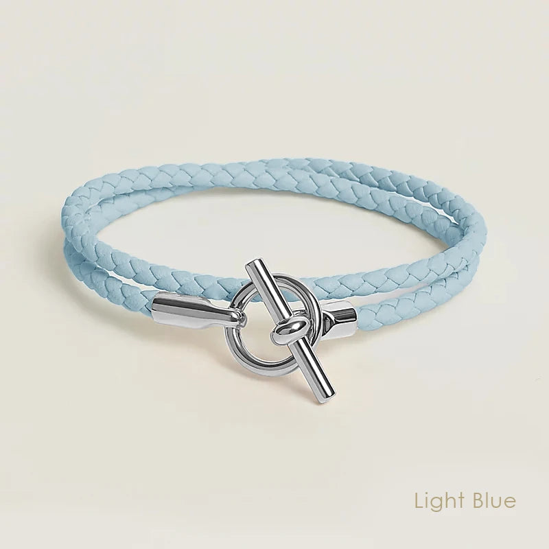 MOONLIGHT Classic Leather Doublelayer Bracelets for Woman High Quality Bracelet Fashion Couple Jewelry Gifts 11 Colors Wholesale