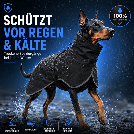 Wasserdichter Hunderegenmantel – Trocken durch Regen, Wind & Matsch