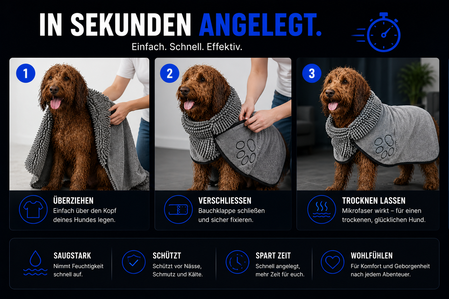 Das Hunde-Handtuch für saubere Böden und glückliche Vierbeiner