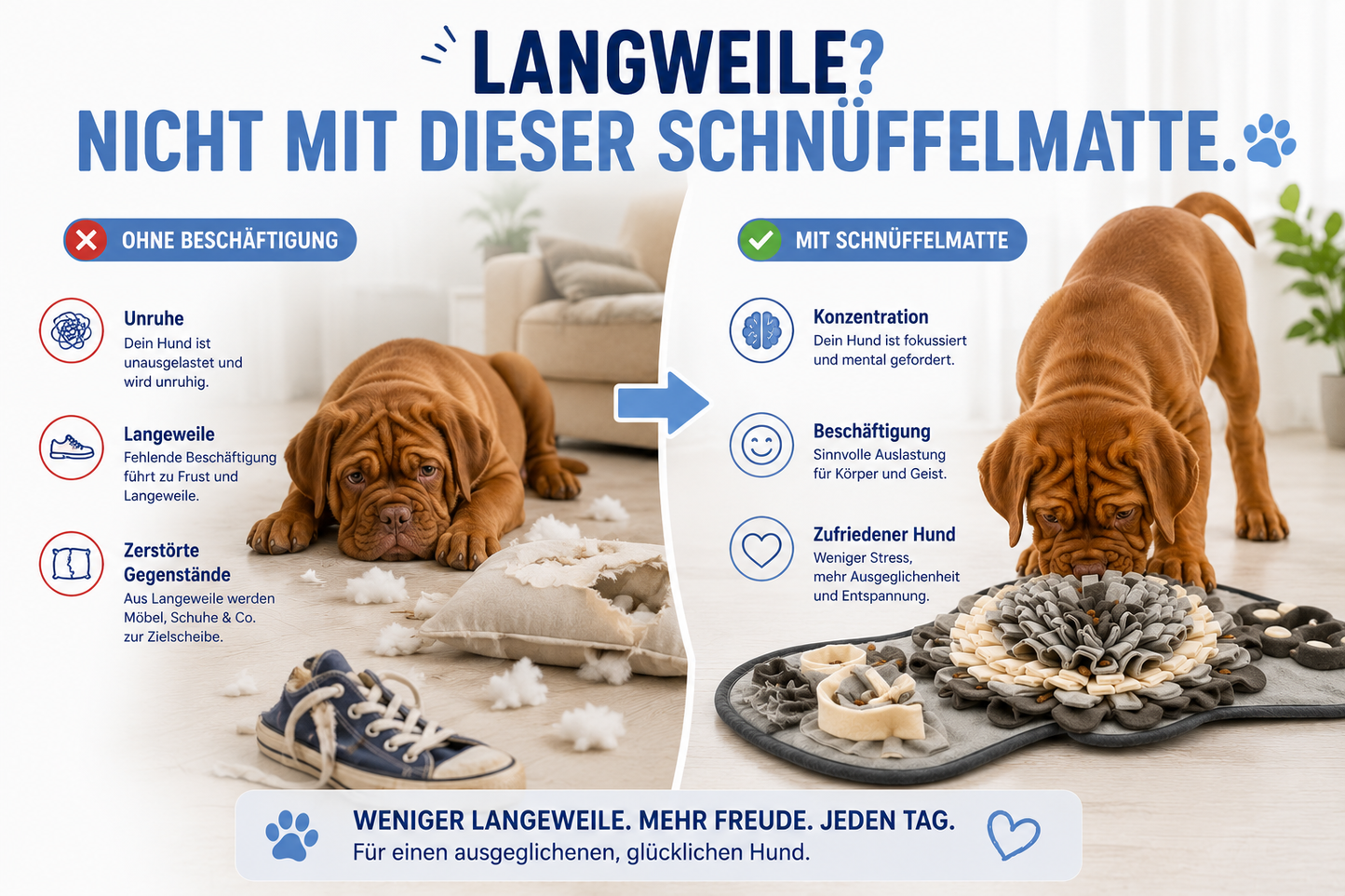 Intelligente Schnüffelmatte – Beschäftigung, die glücklich macht