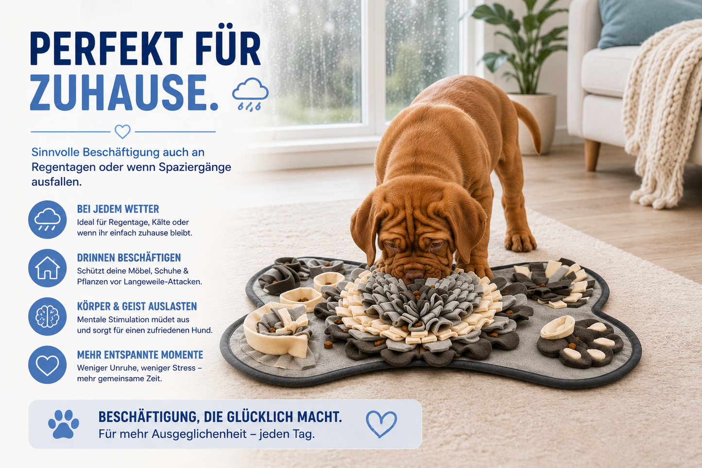 Intelligente Schnüffelmatte – Beschäftigung, die glücklich macht