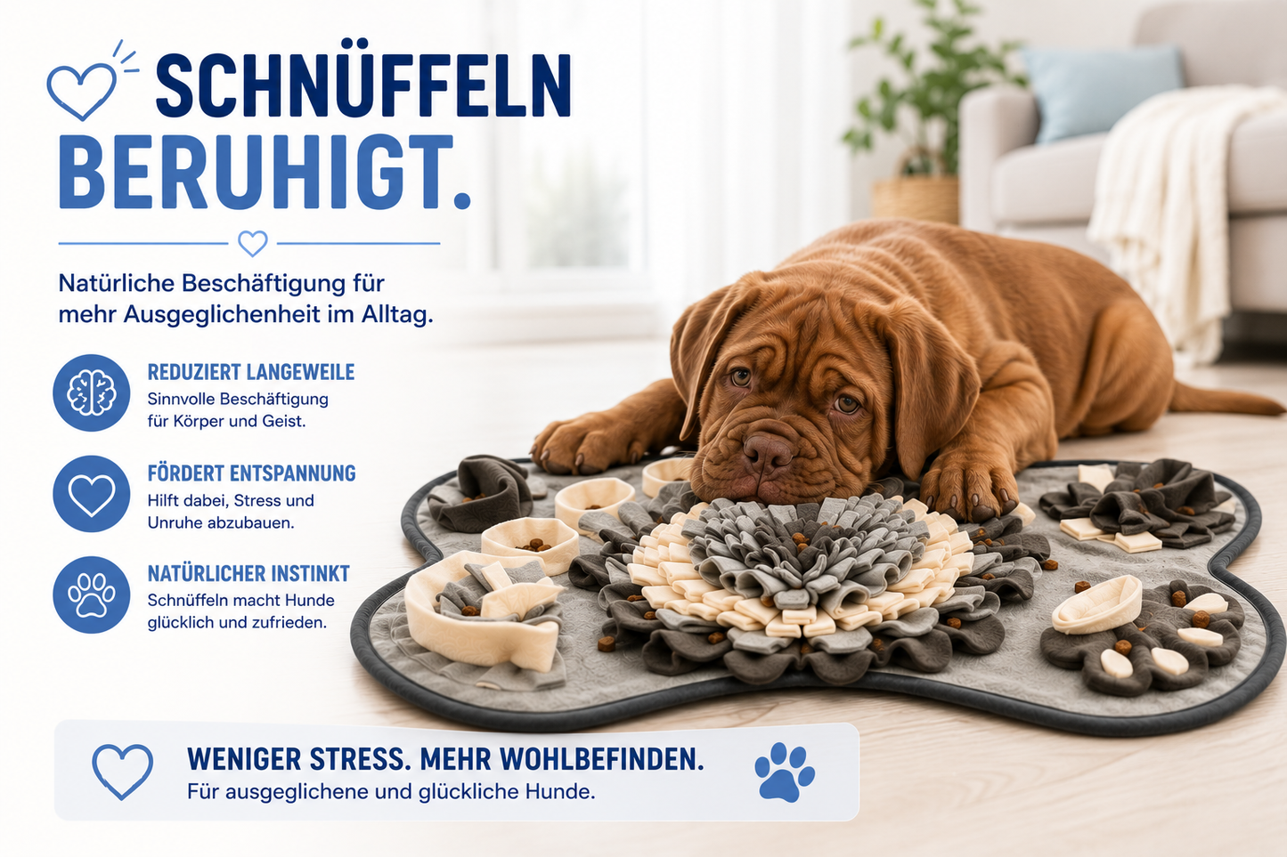 Intelligente Schnüffelmatte – Beschäftigung, die glücklich macht