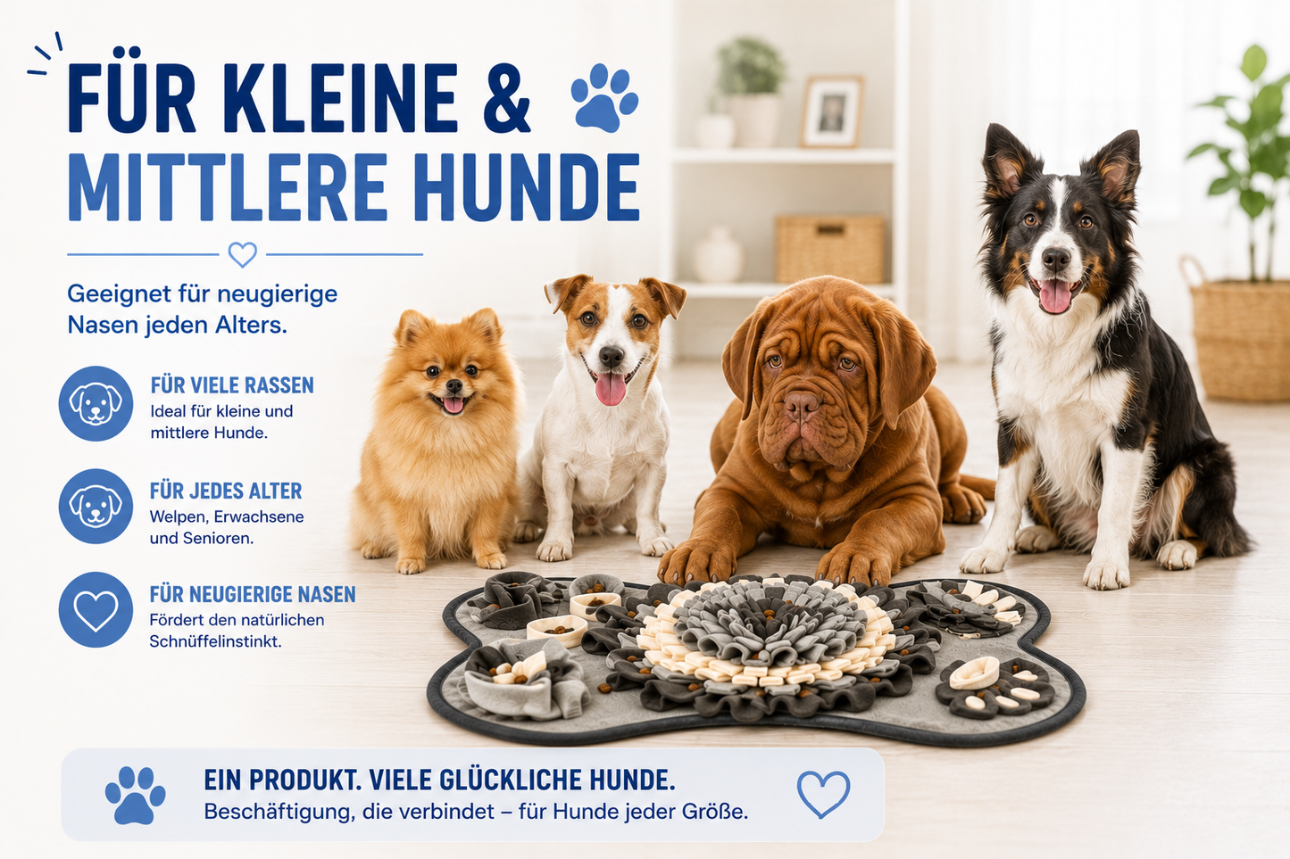 Intelligente Schnüffelmatte – Beschäftigung, die glücklich macht