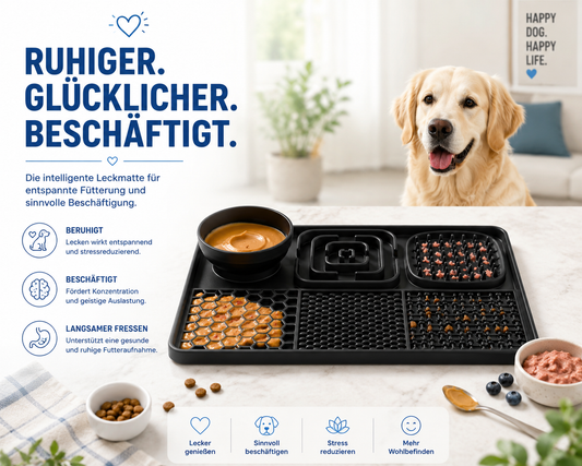 Intelligente Leckmatte – Weniger Stress, mehr Beschäftigung