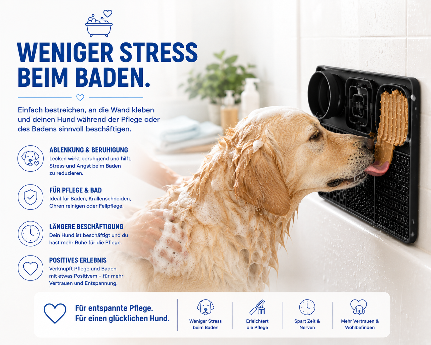 Intelligente Leckmatte – Weniger Stress, mehr Beschäftigung