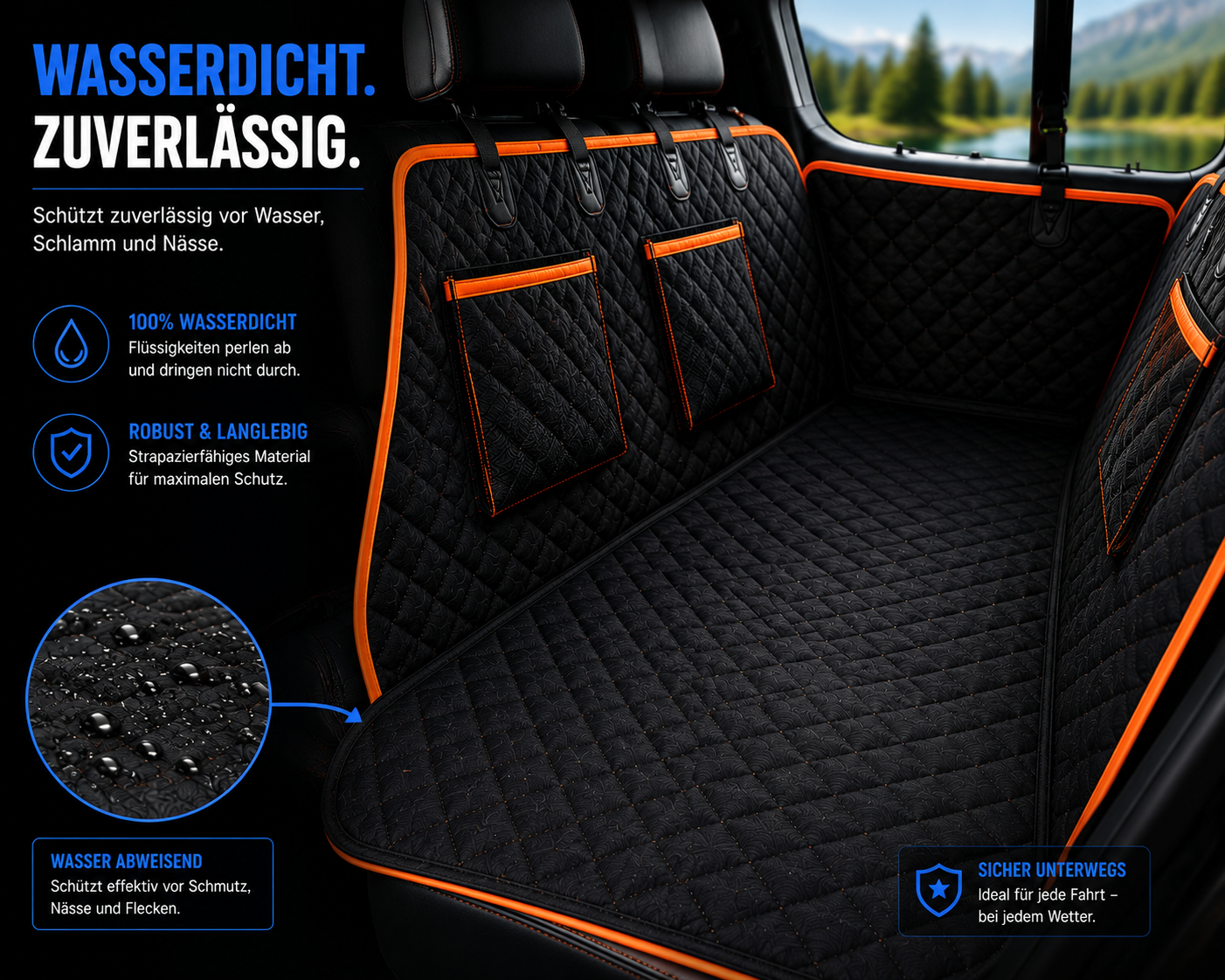 Premium Autoschutz für Hunde – Sauber unterwegs, jederzeit