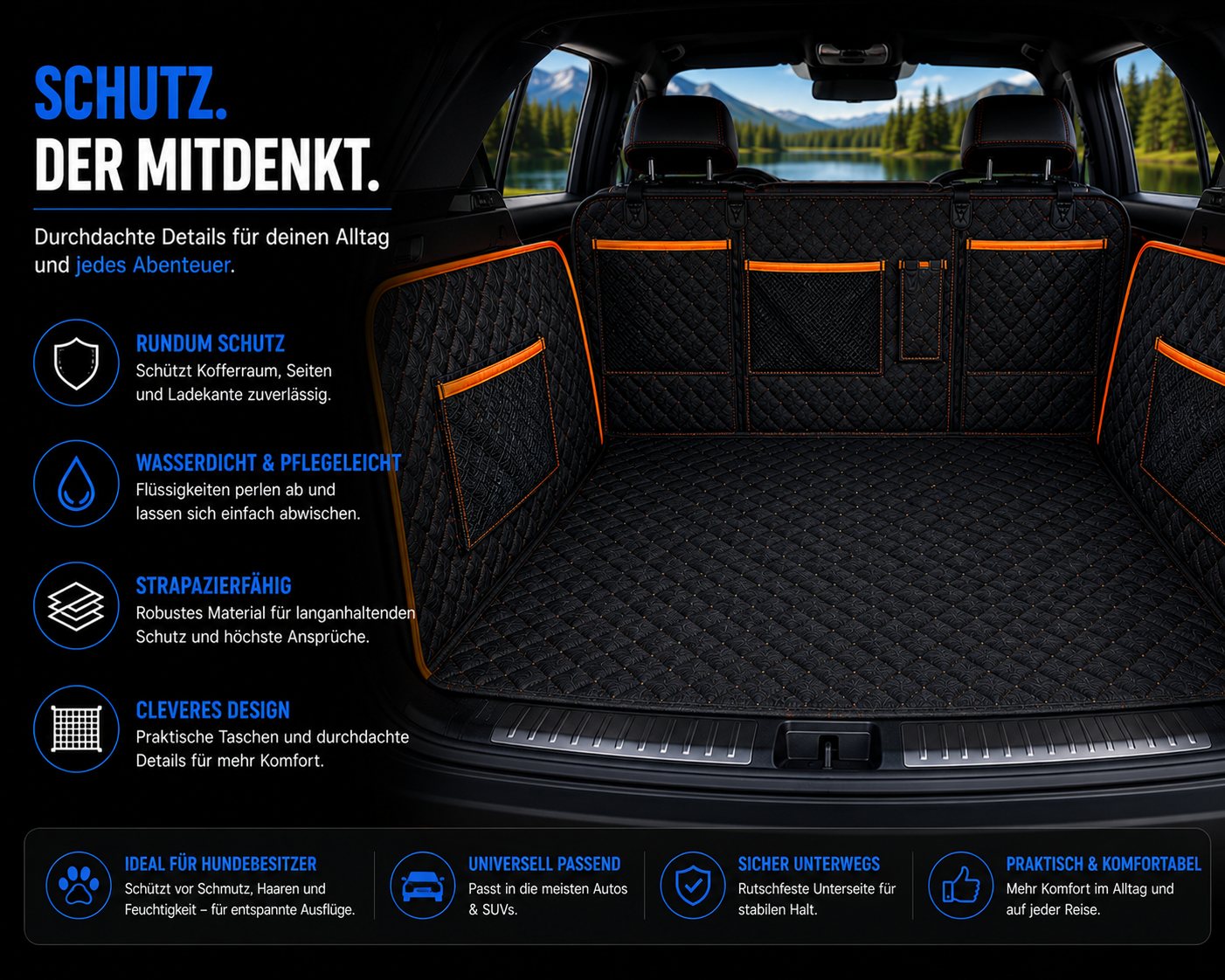 Premium Autoschutz für Hunde – Sauber unterwegs, jederzeit