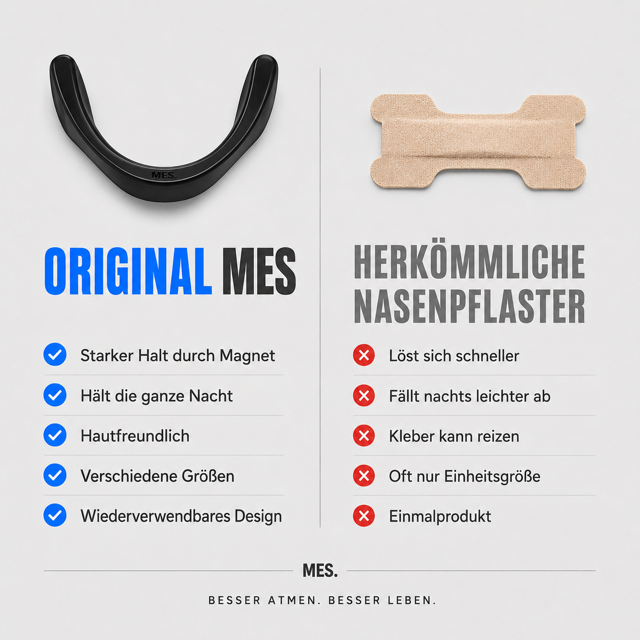 MES. Magnetische Nasenstrips