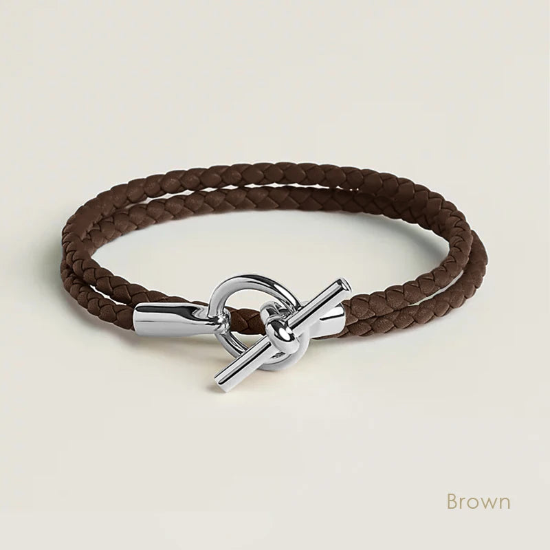 MOONLIGHT Classic Leather Doublelayer Bracelets for Woman High Quality Bracelet Fashion Couple Jewelry Gifts 11 Colors Wholesale