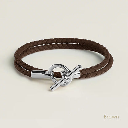 MOONLIGHT Classic Leather Doublelayer Bracelets for Woman High Quality Bracelet Fashion Couple Jewelry Gifts 11 Colors Wholesale