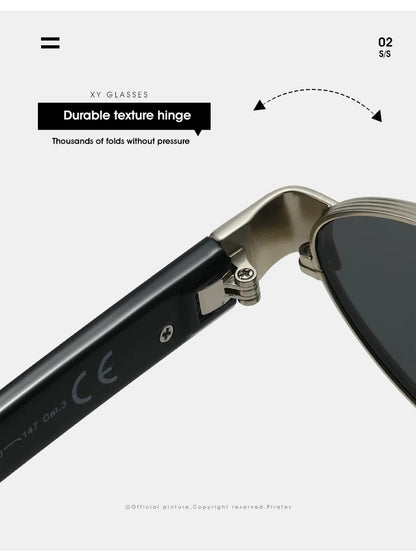 Retro Oval Metal Rivets Women Luxury Sunglasses Fashion Punk Shades UV400 Trending Men Gradient Sun Glasses