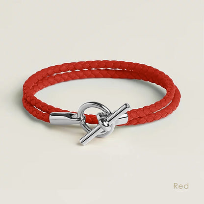 MOONLIGHT Classic Leather Doublelayer Bracelets for Woman High Quality Bracelet Fashion Couple Jewelry Gifts 11 Colors Wholesale