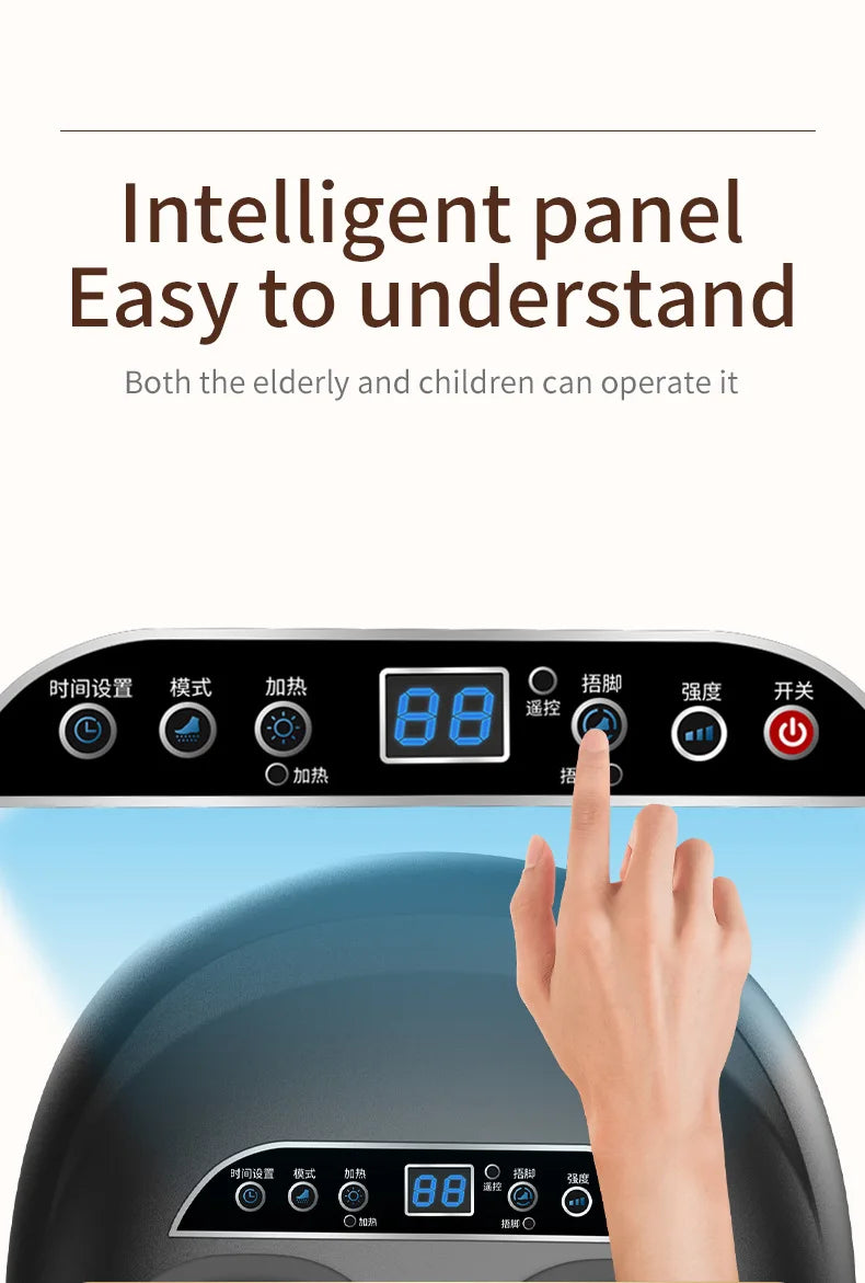 Intelligent Leg Beauty Instrument - Fully Automatic Kneading Foot Massager with Airbag Full Wrap Foot Massage Machine