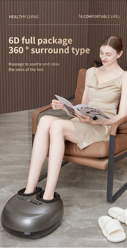 Intelligent Leg Beauty Instrument - Fully Automatic Kneading Foot Massager with Airbag Full Wrap Foot Massage Machine