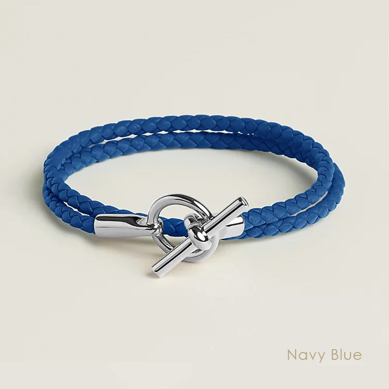 MOONLIGHT Classic Leather Doublelayer Bracelets for Woman High Quality Bracelet Fashion Couple Jewelry Gifts 11 Colors Wholesale