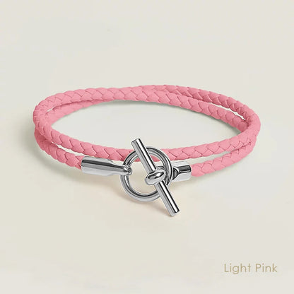 MOONLIGHT Classic Leather Doublelayer Bracelets for Woman High Quality Bracelet Fashion Couple Jewelry Gifts 11 Colors Wholesale