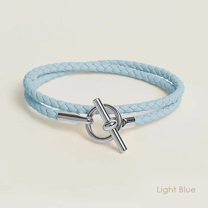 MOONLIGHT Classic Leather Doublelayer Bracelets for Woman High Quality Bracelet Fashion Couple Jewelry Gifts 11 Colors Wholesale