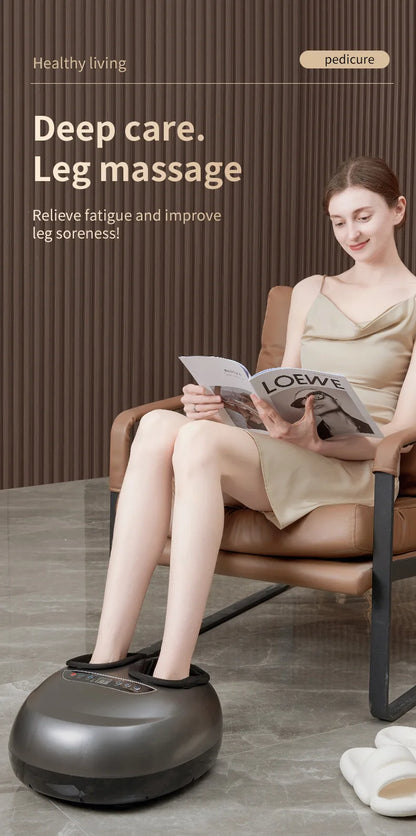 Intelligent Leg Beauty Instrument - Fully Automatic Kneading Foot Massager with Airbag Full Wrap Foot Massage Machine