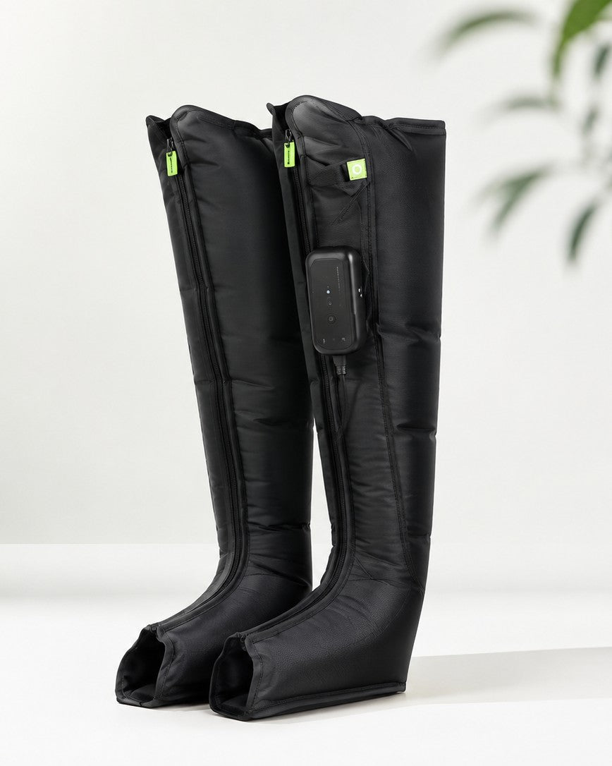 Recovery Massager Beinstiefel, Studioaufnahme